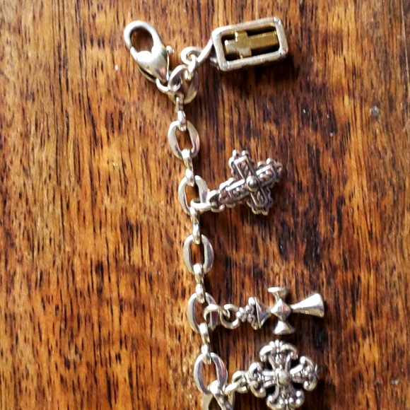 Brighton eternity cross charm bracelet - Picture 2 of 5